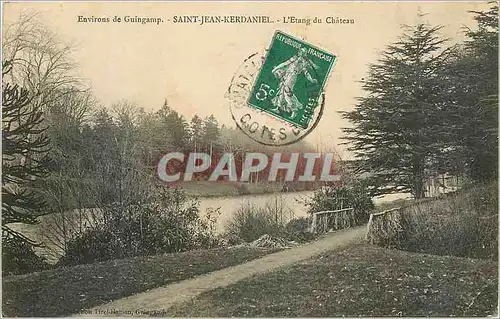 Ansichtskarte AK Environs de Guingamp Saint Jean Kerdaniel L'Etang du Chateau