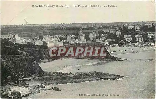 Ansichtskarte AK Saint Quay (C du N) La Plage du Chatelet Les Falaises