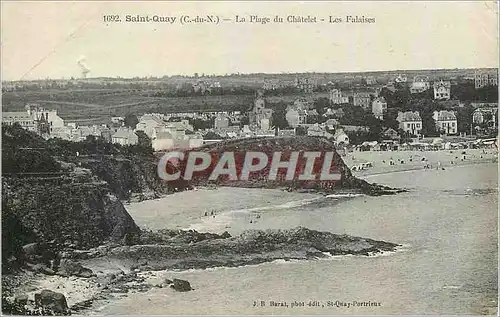 Cartes postales Saint Quay (C du N) La Plage du Chatelet Les Falaises