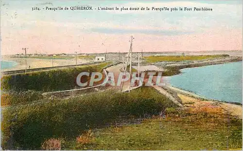 Cartes postales Presqu'ile de Quiberon L'Endroit le plus etroit de la Presqu'ile pres le Fort Penthievre