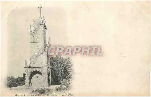 Cartes postales Auray Le Belvedere du Lach (carte 1900)