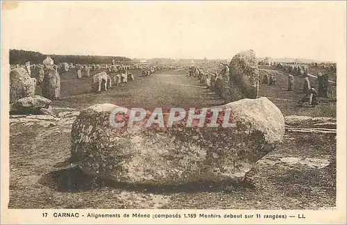 Cartes postales Carnac Alignements de Menec