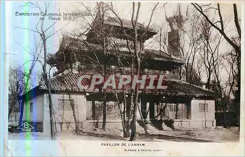 Cartes postales Paris Exposition Coloniale Iternationale 1931 Pavillon de l'Annam