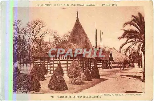 Cartes postales Paris Exposition Coloniale Iternationale Pavillon de la Nouvelle Caledonie