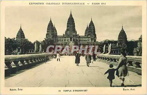 Ansichtskarte AK Paris Exposition Coloniale Iternationale Temple d'Angkor Vat