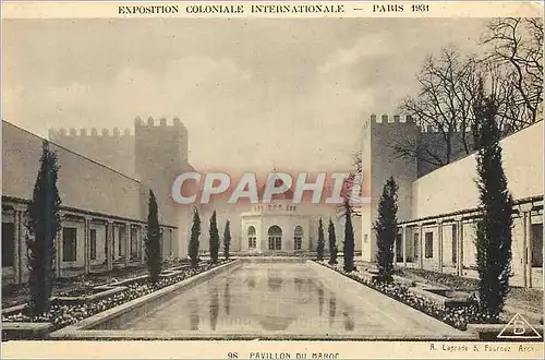 Cartes postales Paris Exposition Coloniale Iternationale Pavillon du Maroc