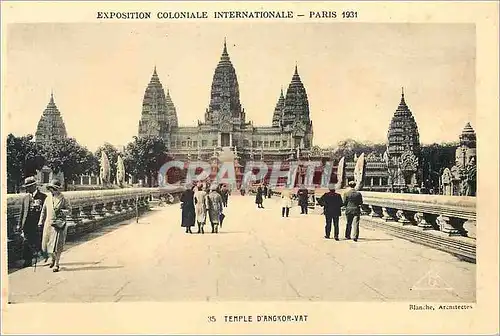 Ansichtskarte AK Paris Exposition Coloniale Iternationale Temple d'Angkor Vat