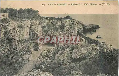 Cartes postales Cap d'Antibes Rochers de la Villa Eitenroc