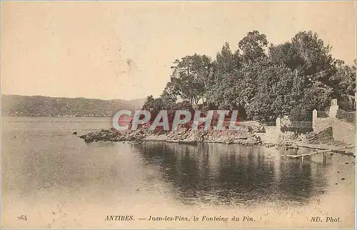 Cartes postales Antibes Juan les Pins La Fontaine du Pin