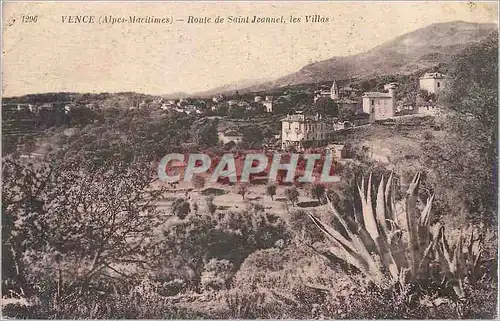 Cartes postales Vence (Alpes Maritimes) Route de Saint Jeannet les Villas