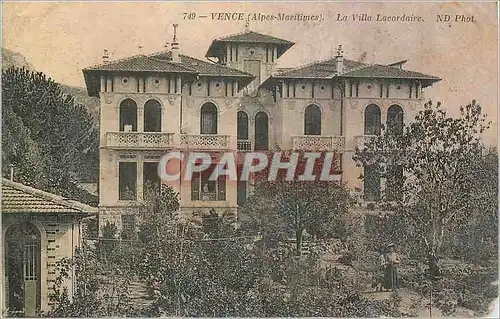 Ansichtskarte AK Vence (Alpes Maritimes) La Villa Lacordaire