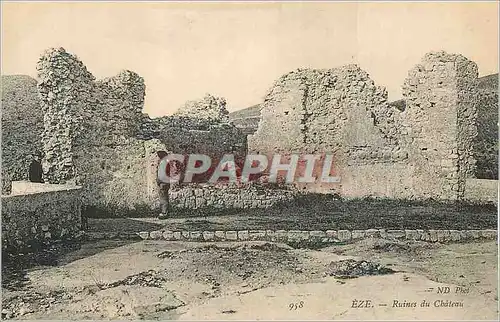 Cartes postales Eze Ruines du Chateau