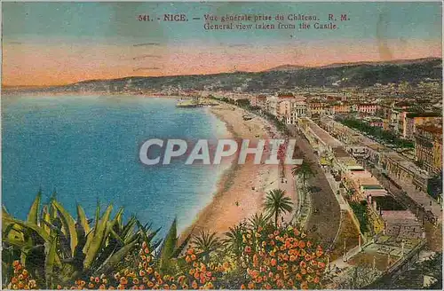 Cartes postales Nice Vue Generale prise du Chateau