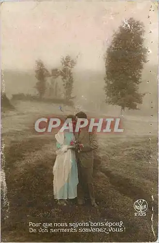 Cartes postales Pour que nous Soyons bons epoux de vos Serments souvenez vous