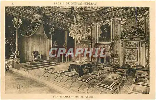 Cartes postales Palais de Fontainebleau La Douce France Salle du Trone