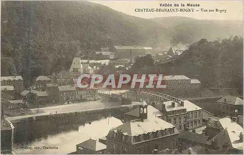 Ansichtskarte AK Chateau Regnault Bogny Vallee de la Meuse Vue sur Bogny