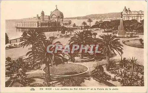 Ansichtskarte AK Nice Les Jardins du Roi Albert Ier et le Palais de la Jetee