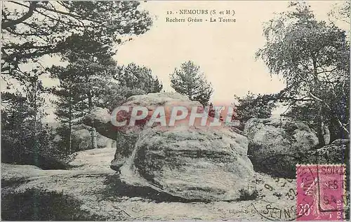 Cartes postales Nemours (S et M) Rochers Grean la Tortue