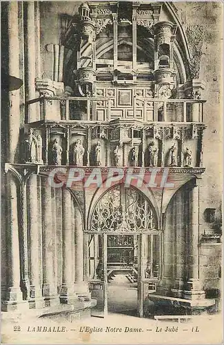 Cartes postales Lamballe L'Eglise Notre Dame Le Jube