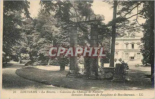 Cartes postales Louviers La Rivette Colonnes du Chateau de Navarre