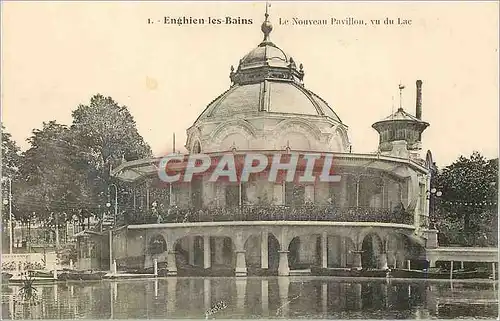 Cartes postales Enghien les Bains Le Nouveau Pavillon vu du Lac