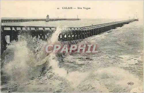 Cartes postales Calais Une Vague