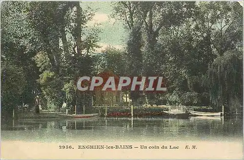 Ansichtskarte AK Enghien les Bains Un Coin du Lac