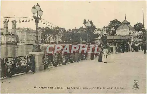 Cartes postales Enghien les Bains La Nouvelle Jetee Le Pavillon le Casino et le Lac