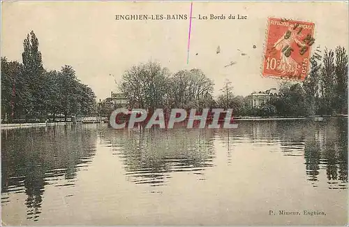 Cartes postales Enghien les Bains Les Bords du Lac