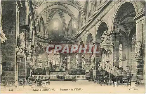 Ansichtskarte AK Saint Servan Interieur de l'Eglise