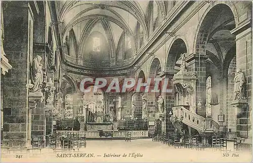 Cartes postales Saint Servan Interieur de l'Eglise