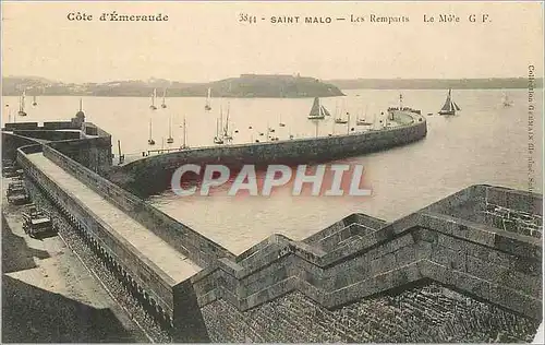 Cartes postales Saint Servan Cote d'Emeraude Les Remparts Le Mole