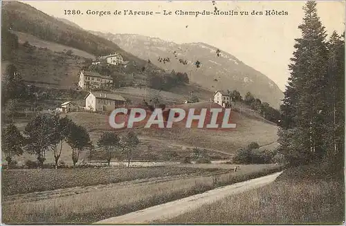 Ansichtskarte AK Gorges de l'Areuse Le Champ du Moulin vu des Hotels