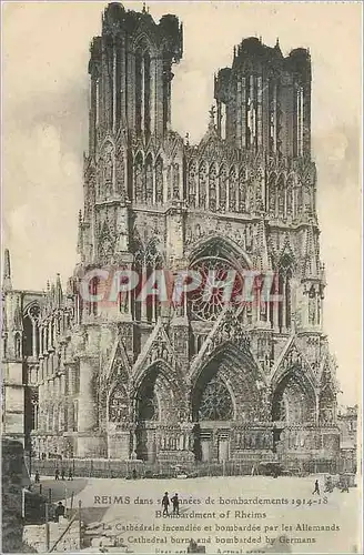 Ansichtskarte AK Reims dans ses Annees de Bombardements 1914 1918 Militaria
