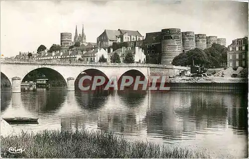 Moderne Karte Angers (M et L) Les Bords du Maine et le Chateau