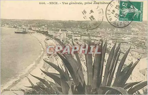 Cartes postales Nice Vue Generale prise du Chateau