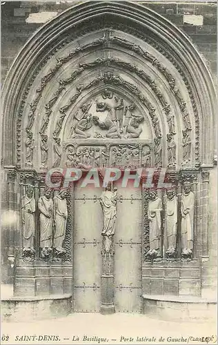 Cartes postales Saint Denis La Basilique Porte Laterale de Gauche