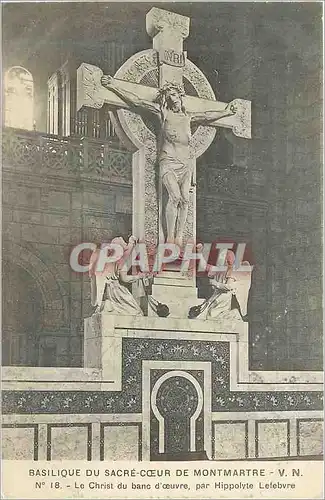 Cartes postales Basilique du Sacre Coeur de Montmartre Le Christ du Banc d'Oeuvre
