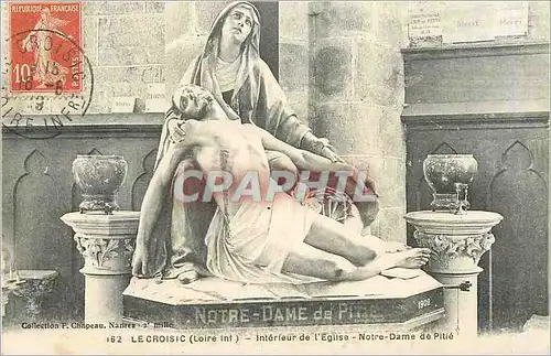 Ansichtskarte AK Le Croisic (Loire Inf) Interieur de l'Eglise Notre Dame de Pitie