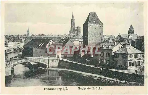 Cartes postales Strassburg Gedeckten Brucken
