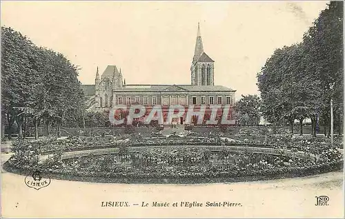 Ansichtskarte AK Lisieux Le Musee et L'Eglise Saint Pierre