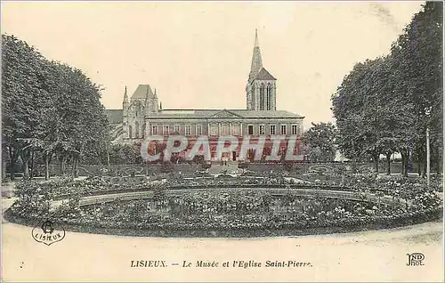 Cartes postales Lisieux Le Musee et L'Eglise Saint Pierre