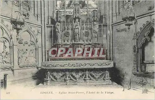 Cartes postales Lisieux Eglise Saint Pierre L'Autel de la Vierge