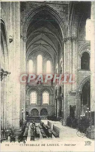 Cartes postales Cathedrale de Lisieux Interieur