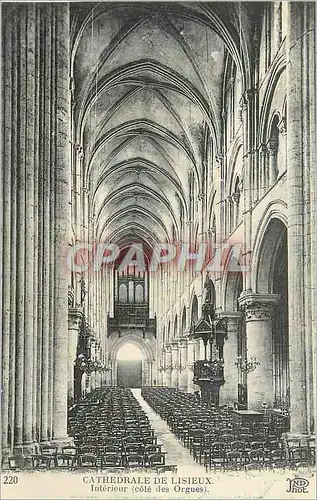 Ansichtskarte AK Cathedrale de Lisieux Interieur (Cote des Orgues)