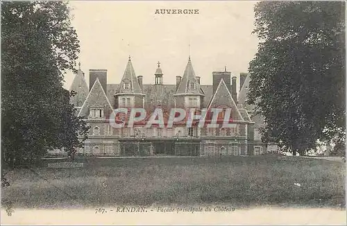 Cartes postales Randan Auvergne Facade Principale du Chateau