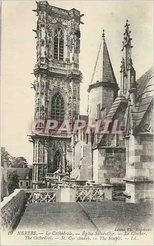 Cartes postales Nevers La Cathedrale Eglise Saint Cyr Le Clocher