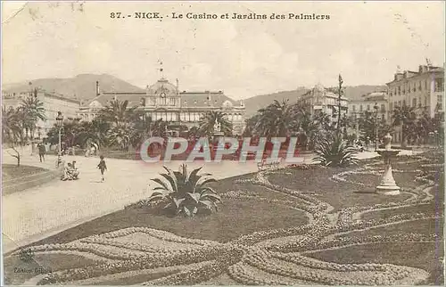 Cartes postales Nice Le Casino et Jardins des Palmiers