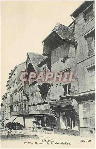 Cartes postales Lisieux Vieilles Maisions de la Grande Rue