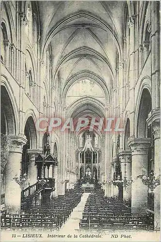 Ansichtskarte AK Lisieux Interieur de la Cathedrale